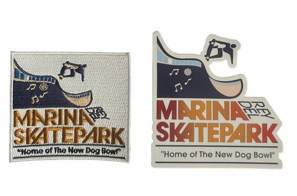 MARINA DEL REY Skatepark  Patch + Sticker Pack